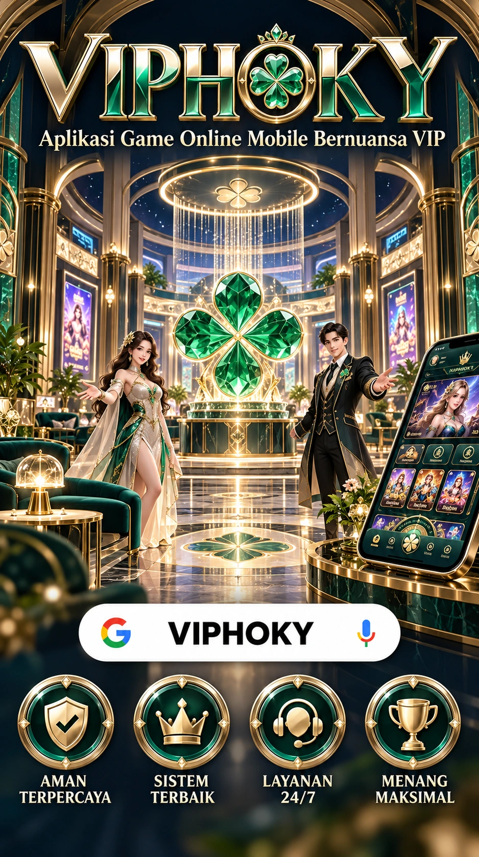 Galeri pratinjau visual VIPHOKY build APK resmi terbaru